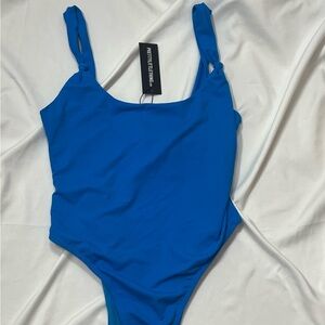 PrettyLittleThing Electric Blue Scoop One-Piece Swimsuit